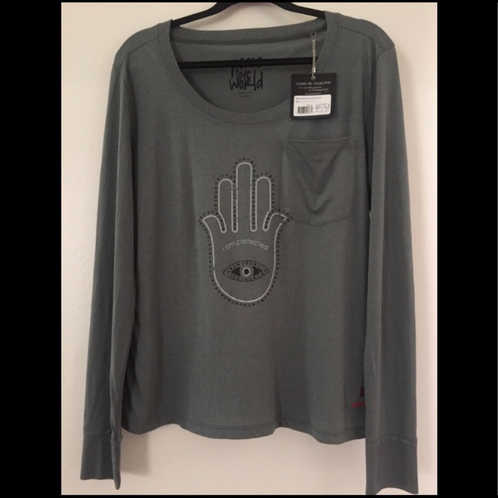 NWT Peace love world kale protect shirt size XS